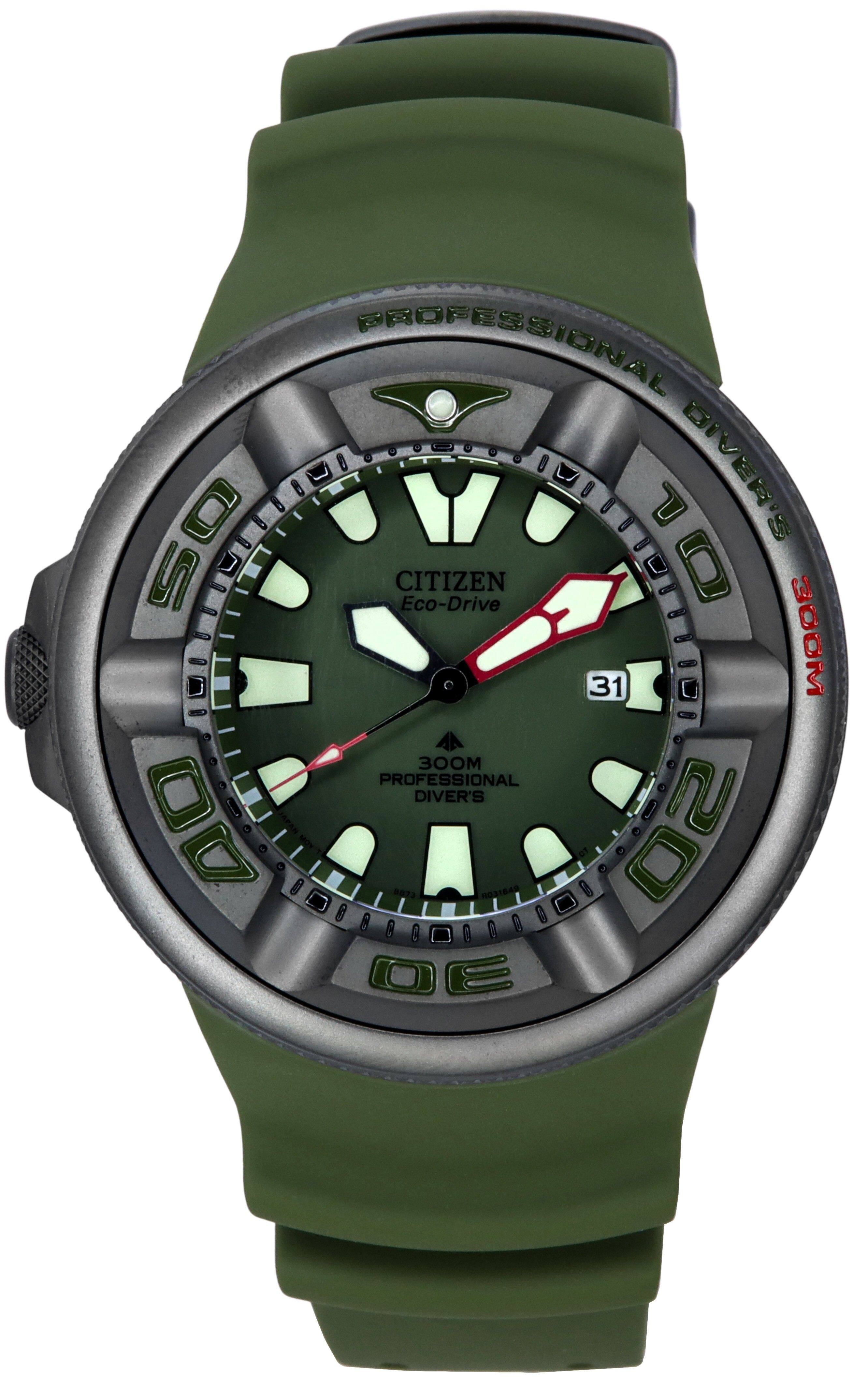 Citizen - Promaster Marine Metropolitan Adventure Eco-Drive Diver's BJ8057-17X 300M Men's Watch With Extra Strap - Green