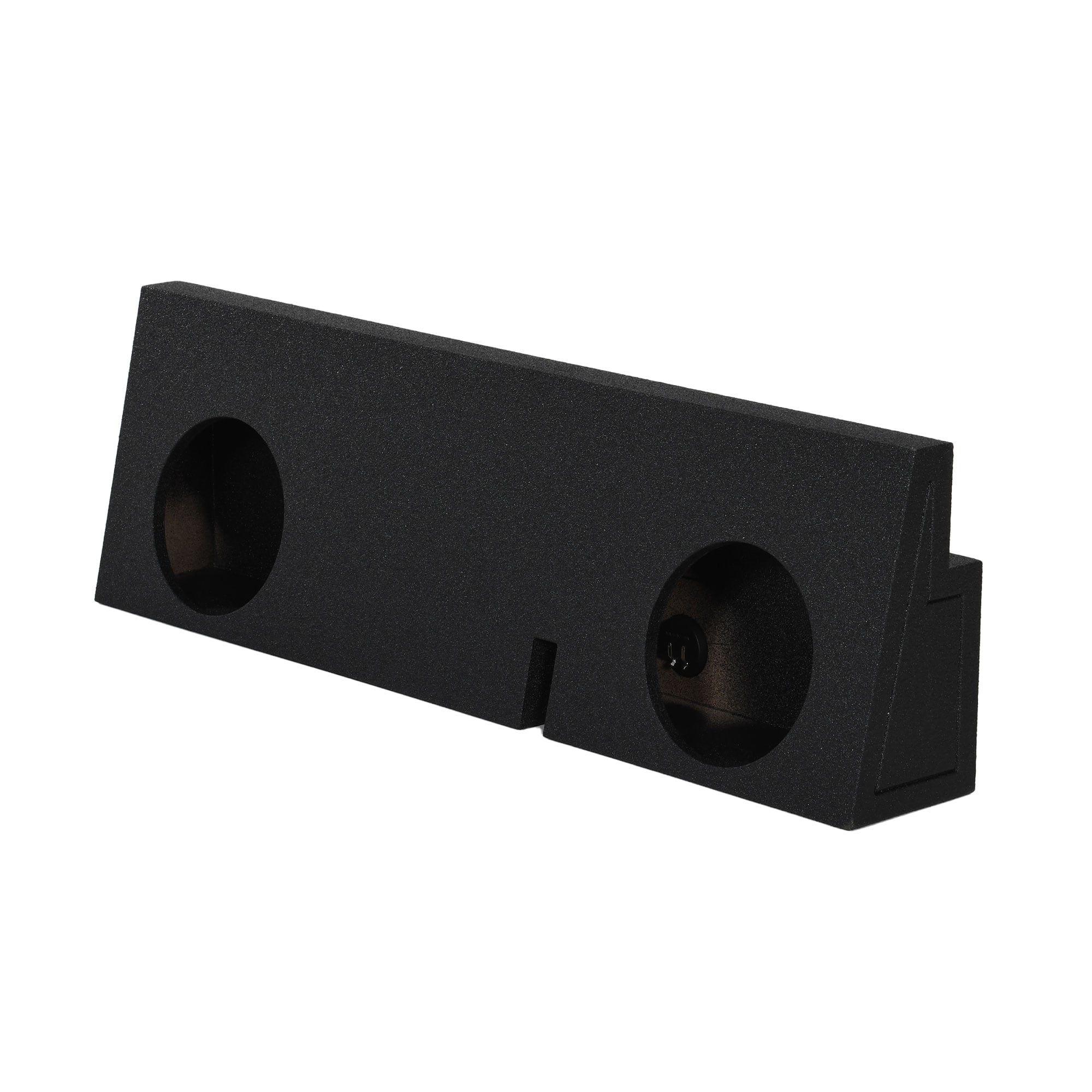 QPower - Dual 12 Inch Sealed Subwoofer Box Enclosure for 2005-2019 Toyota Tacoma - Charcoal Black