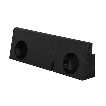 Front. QPower - QPower Dual 12 Inch Sealed Subwoofer Box Enclosure for 2005-2019 Toyota Tacoma - Charcoal Black.