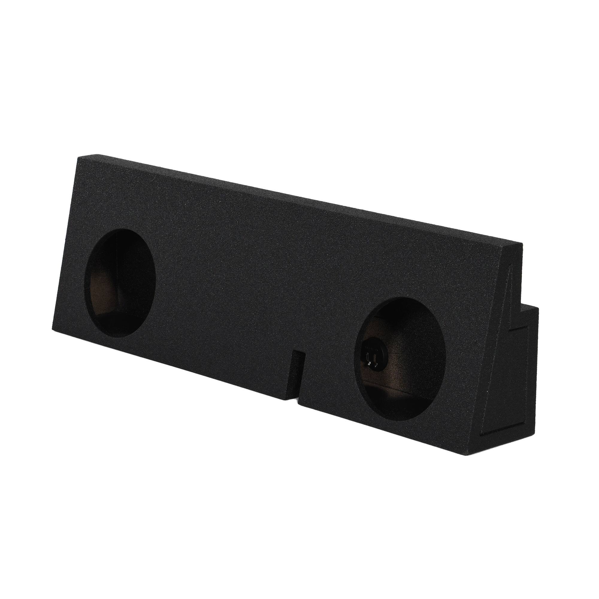 Front. QPower - QPower Dual 12 Inch Sealed Subwoofer Box Enclosure for 2005-2019 Toyota Tacoma - Charcoal Black.