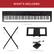 WHAT'S INCLUDED
x1 Keyboard
x1 Holder
x1 Stand
x1 Sustain Pedal