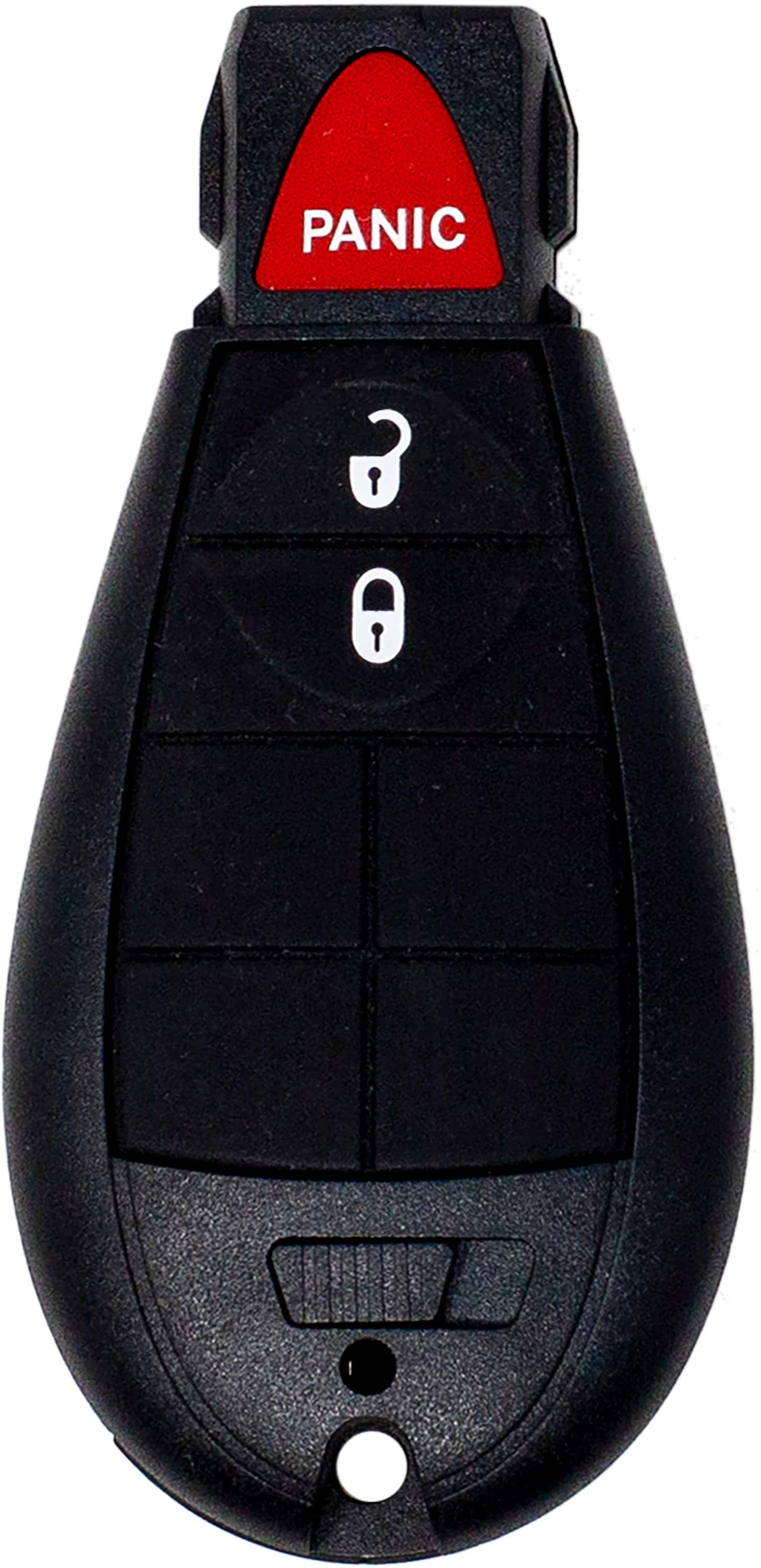 Car Keys Express - Chrysler, Dodge, and Jeep Simple Key, 3 Button Fobik Car Key Fob and programming device - Black - Front_Zoom