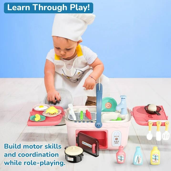 Learn Through Play!  
Build motor skills and coordination while role-playing.