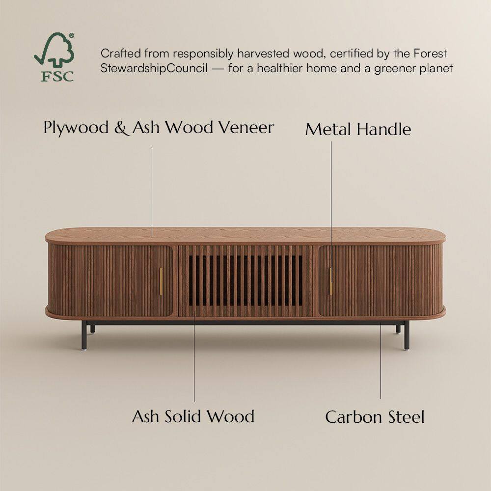 Crafted from responsibly harvested wood, certified by the Forest Stewardship Council — for a healthier home and a greener planet

Plywood & Ash Wood Veneer  
Metal Handle  
Ash Solid Wood  
Carbon Steel