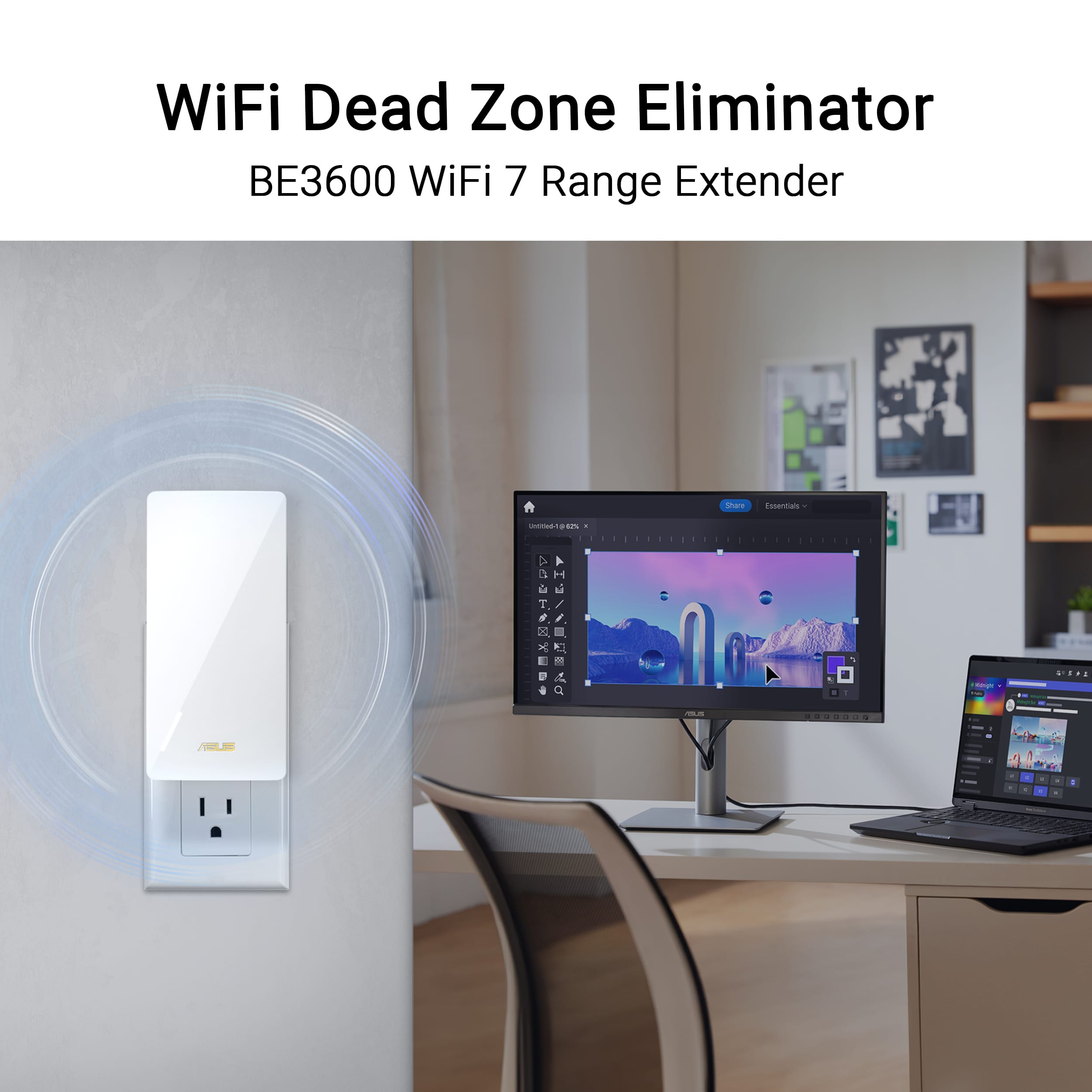 WiFi Dead Zone Eliminator BE3600 WiFi 7 Range Extender.