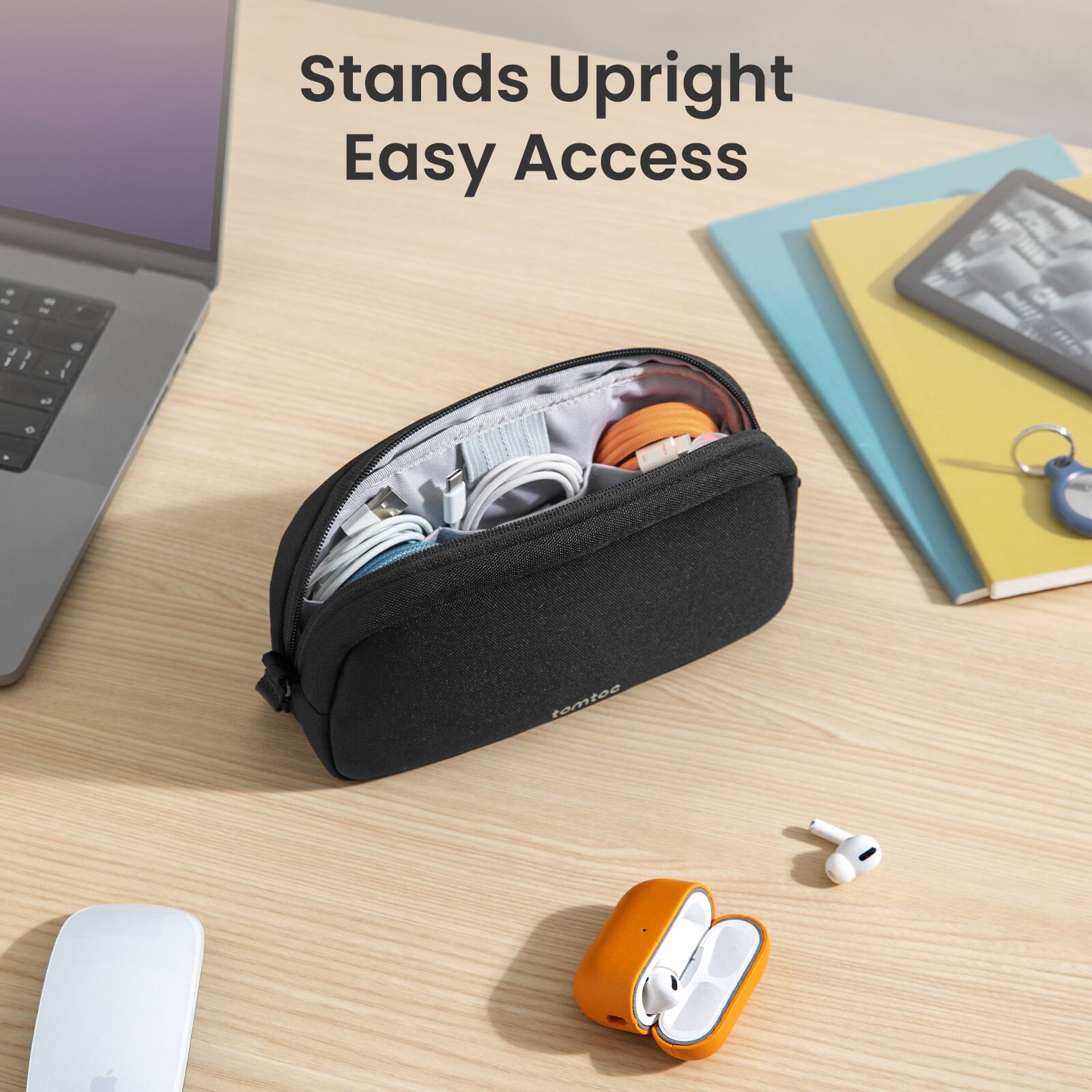 Stands Upright Easy Access.