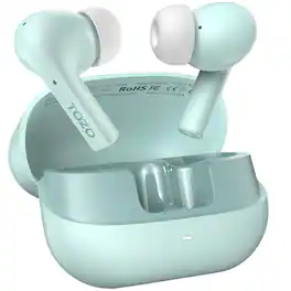 TOZO - E2 Wireless Earbuds, 10mm Powerful Bass, 32 EQs, 2 Mics AI Noise Cancelling, 30H, Bluetooth 5.3 - Green