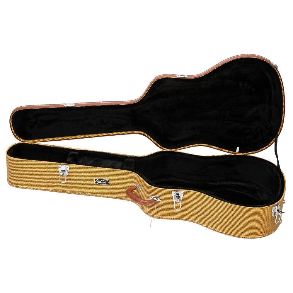 Angle. Winado - Glarry PVC Folk Guitar Hardshell Carry Hard Case Flat Fit Acoustic Guitar.