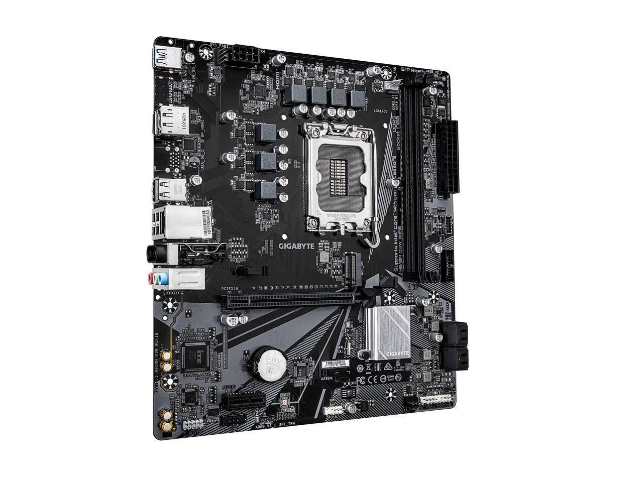 FB THA 33 1I2R 5 ErP Rear O E E TOZZ AA TEELINE PCIET1 IT NTD d i E iH Sy GIGABYTE 11 - 1 E noint_aie LGASTOS DOBT Sockelnce oe + gen 54th Core intel MEO Supports : 8 WIFIC D.28 BAI I ot iTE U DBV CR2002 THE ASSEM GIGABYTE R EAL FC CE 3 co%