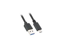 Nippon Labs - 50USB3-CM-AM-6 6ft USB 3.0 (USB 3.2 Gen 1) USB-C Male to USB A Male Cable - Black