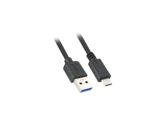 Front. Nippon Labs - Nippon Labs 50USB3-CM-AM-6 6ft USB 3.0 (USB 3.2 Gen 1) USB-C Male to USB A Male Cable - Black.