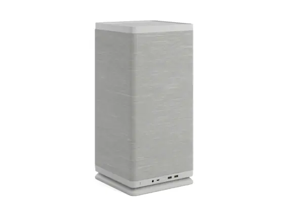 Front. Fractal Design - Fractal Design Mood Light Gray Mini-ITX Small Form Factor PC Case with PCIe 4.0 Riser - Light Gray.