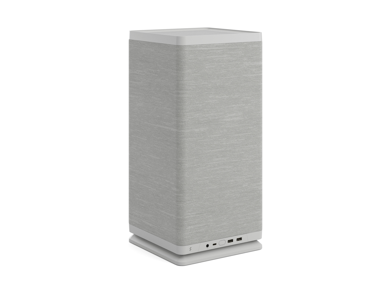 Front. Fractal Design - Fractal Design Mood Light Gray Mini-ITX Small Form Factor PC Case with PCIe 4.0 Riser - Light Gray.