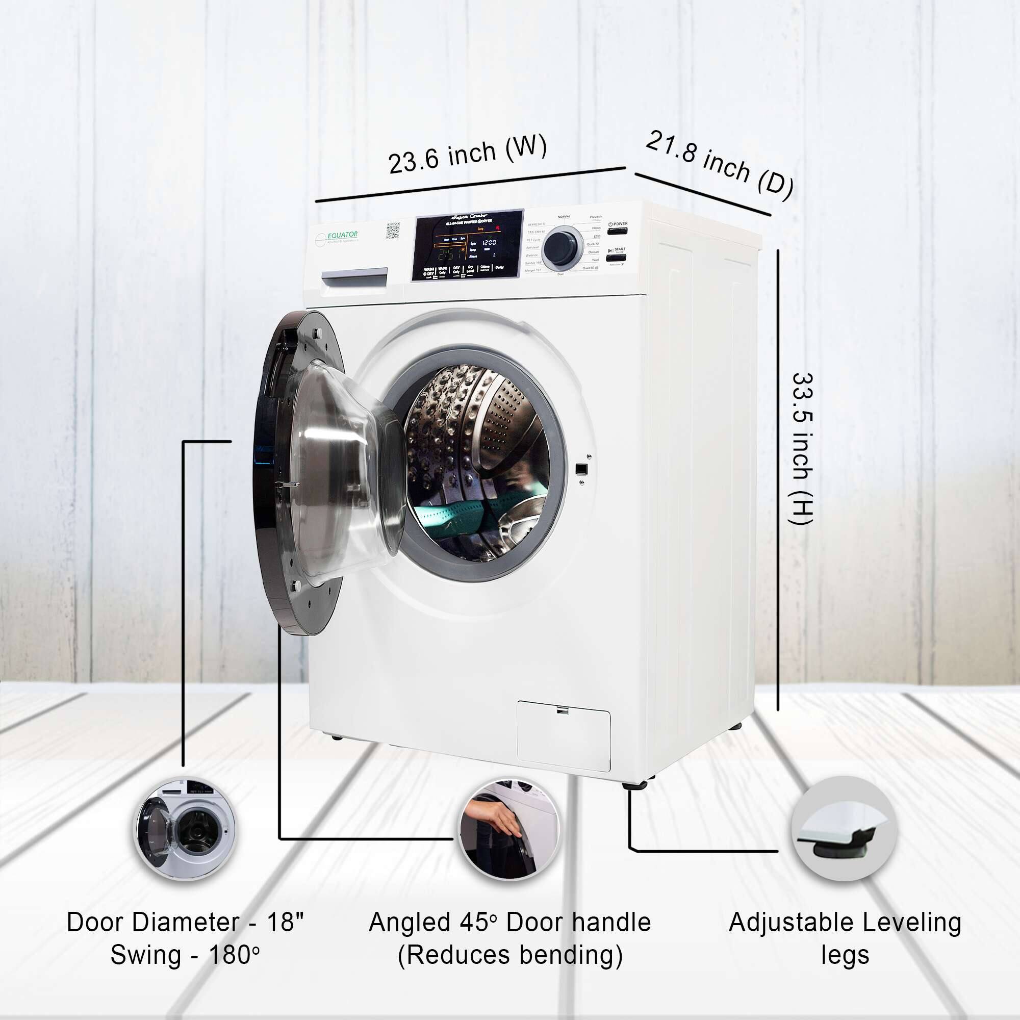 - Width: 23.6 inch (W)
- Depth: 21.8 inch (D)
- Height: 33.5 inch (H)
- Door Diameter: 18"
- Swing: 180°
- Angled 45° Door handle (Reduces bending)
- Adjustable Leveling legs