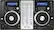 Front Standard. Numark - MixDeck Express Premium DJ Controller - Black/Silver.