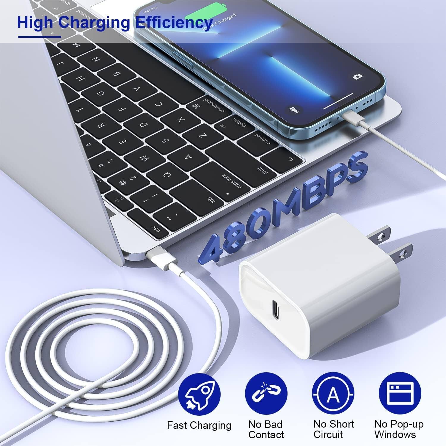 High Charging Efficiency, 480MBPS, Fast Charging, No Bad Contact, No Short Circuit, No Pop-up Windows