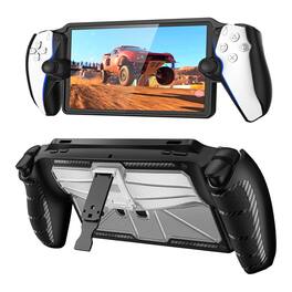 Kitcheniva - Anti-Slip Protective Case With Kickstand For PlayStation Portal - Black