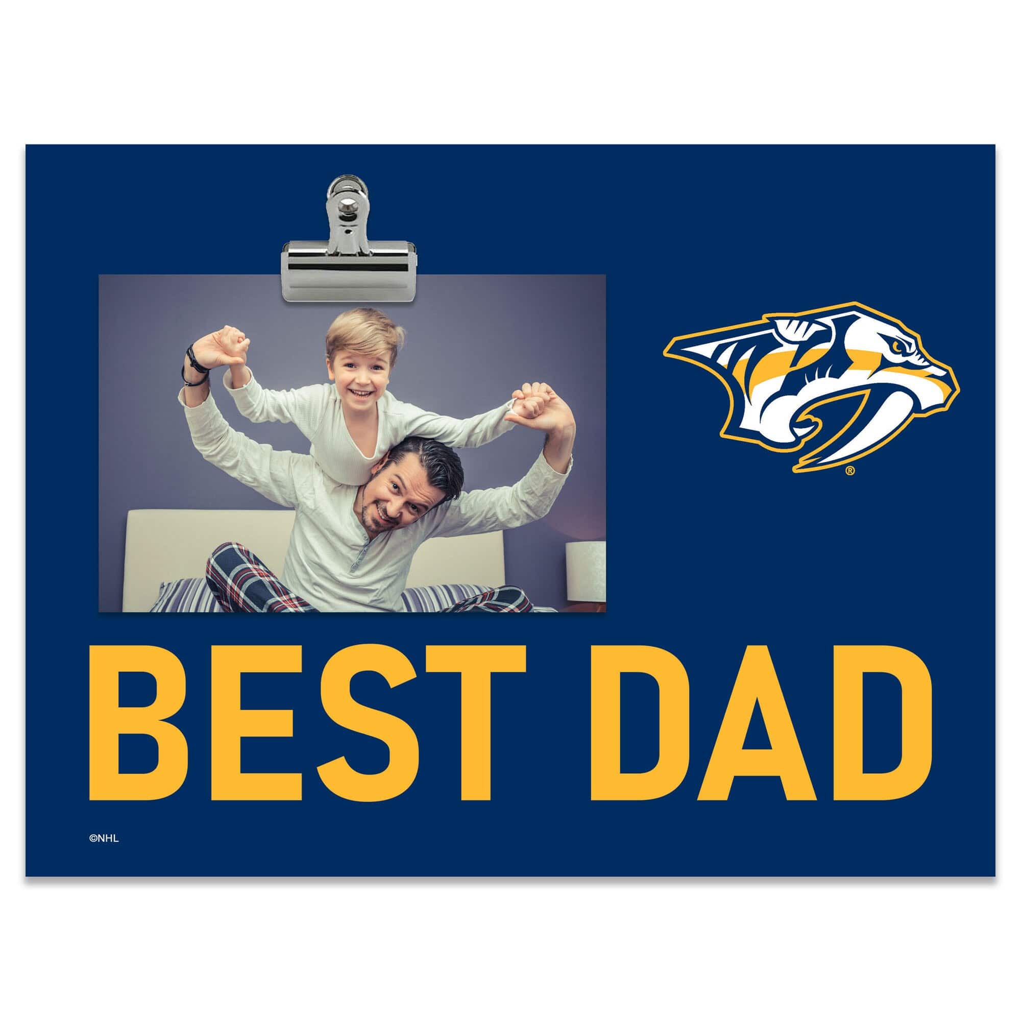 "Fan Creations - Nashville Predators 8"" x 10.5"" Briteline Best Dad Clip Frame - Multicolor" price history on PriceWatchPro