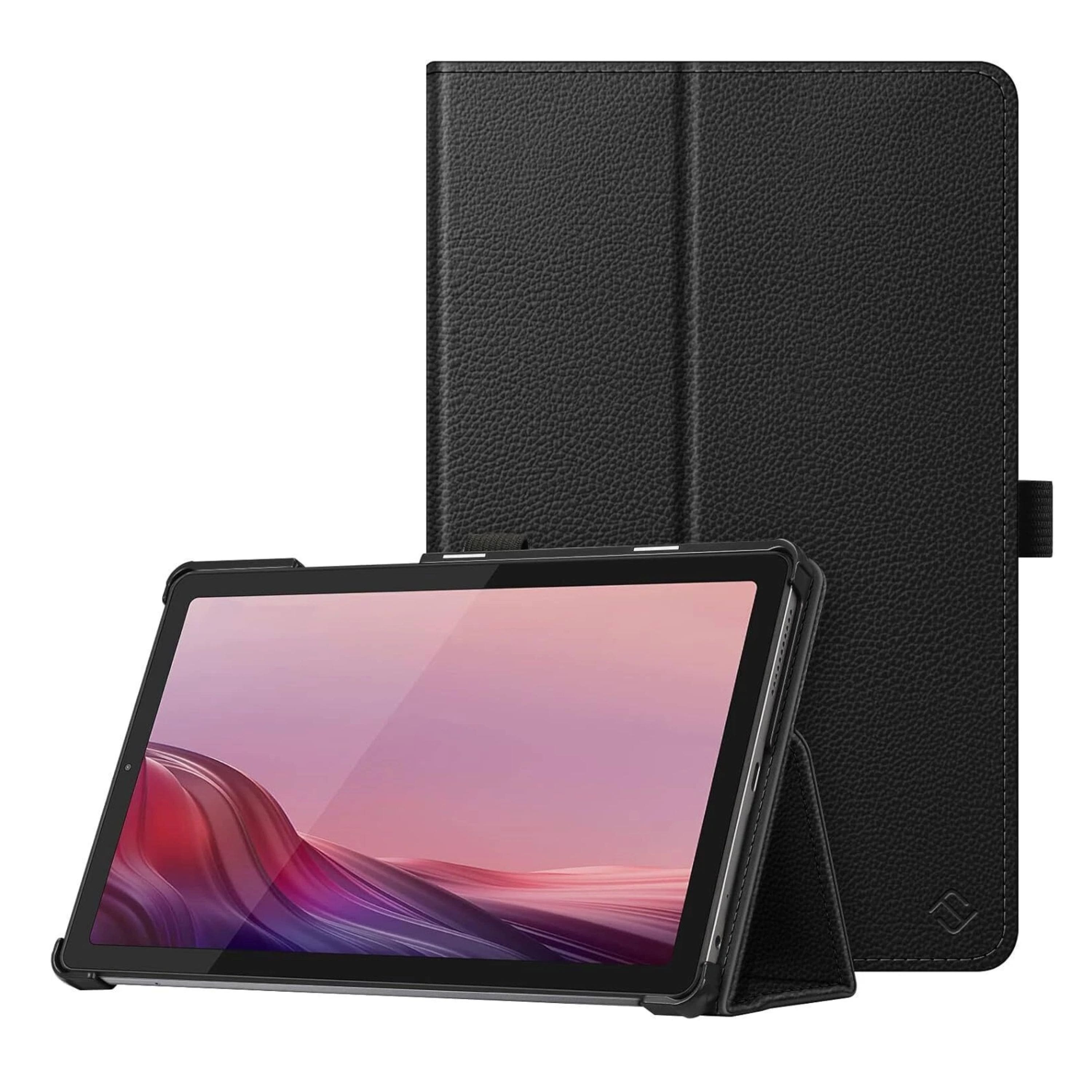 Kitcheniva - Slim Fit Stand Folio Case For Nook 9" Lenovo (2024)/Lenovo Tab M9 (2023) - Black
