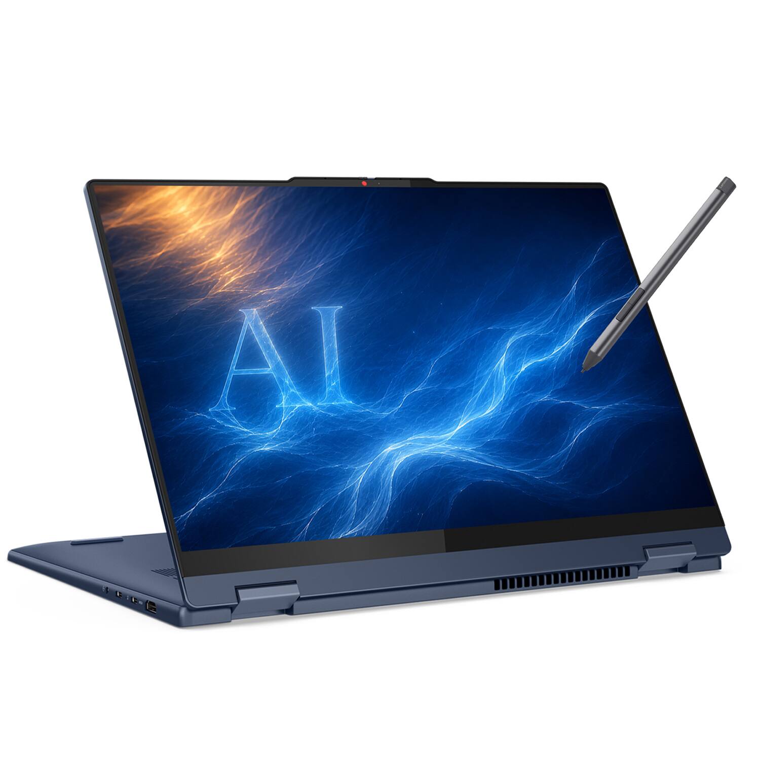 Lenovo - IdeaPad Flex 5 2-in-1 16" FHD+ Touchscreen AI Laptop - AMD Ryzen AI 5 - 16GB RAM - 512GB SSD - Digital Pen - Copilot+ PC - Cosmic Blue