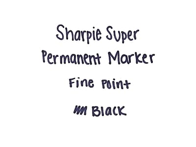 Sharpie Super Permanent Marker  
Fine Point  
#Black