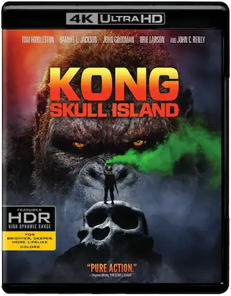 Front. Kong: Skull Island - 4K Blu-Ray.
