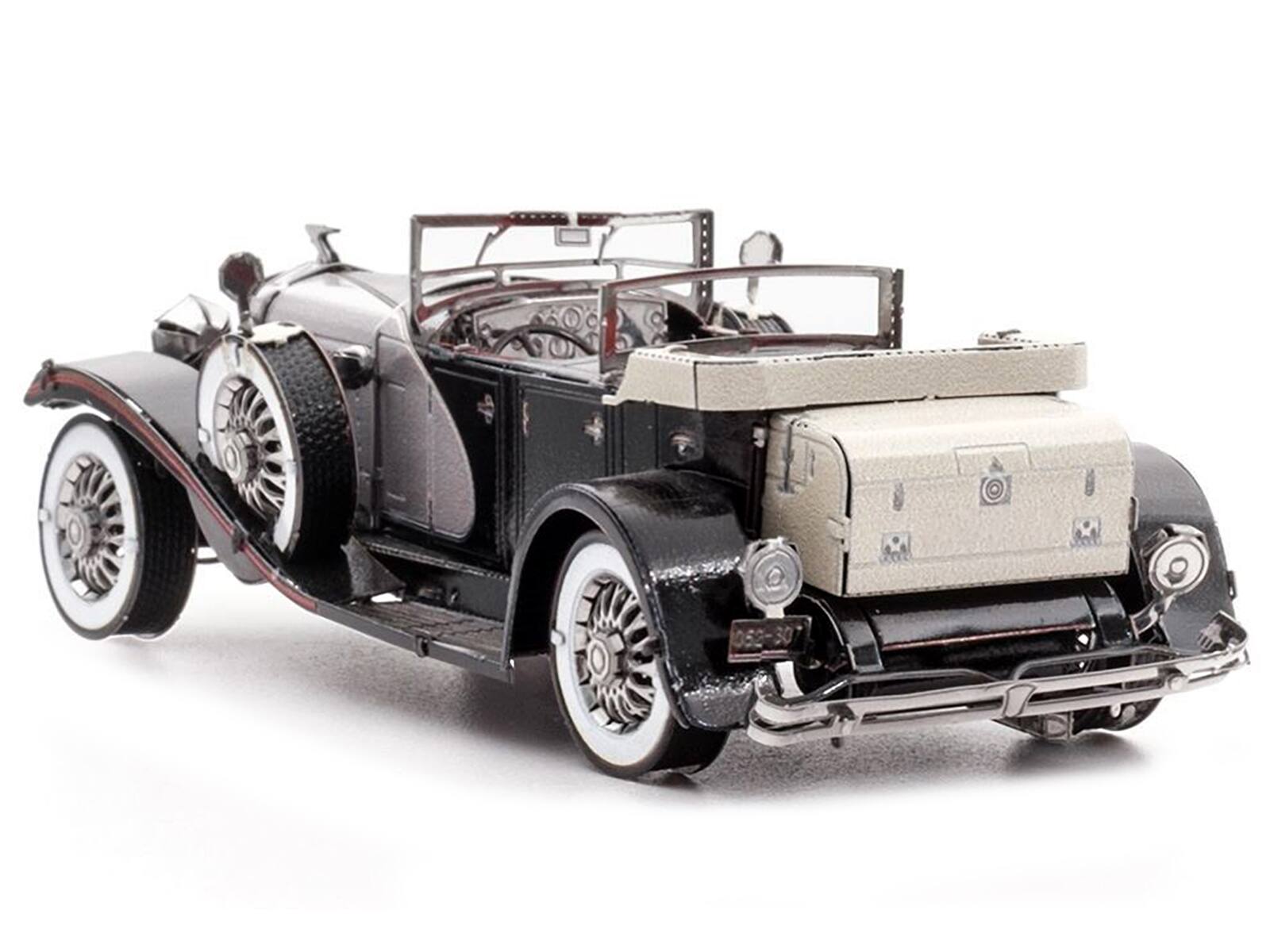Left. Metal Earth - Model Kit 1935 Duesenberg Model J Black (Moderate Difficulty) Steel Model by Metal Earth - Black.