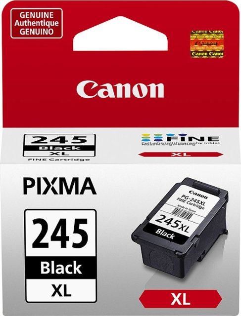 Front. Canon - PG-245XL High-Yield Ink Cartridge - Black.