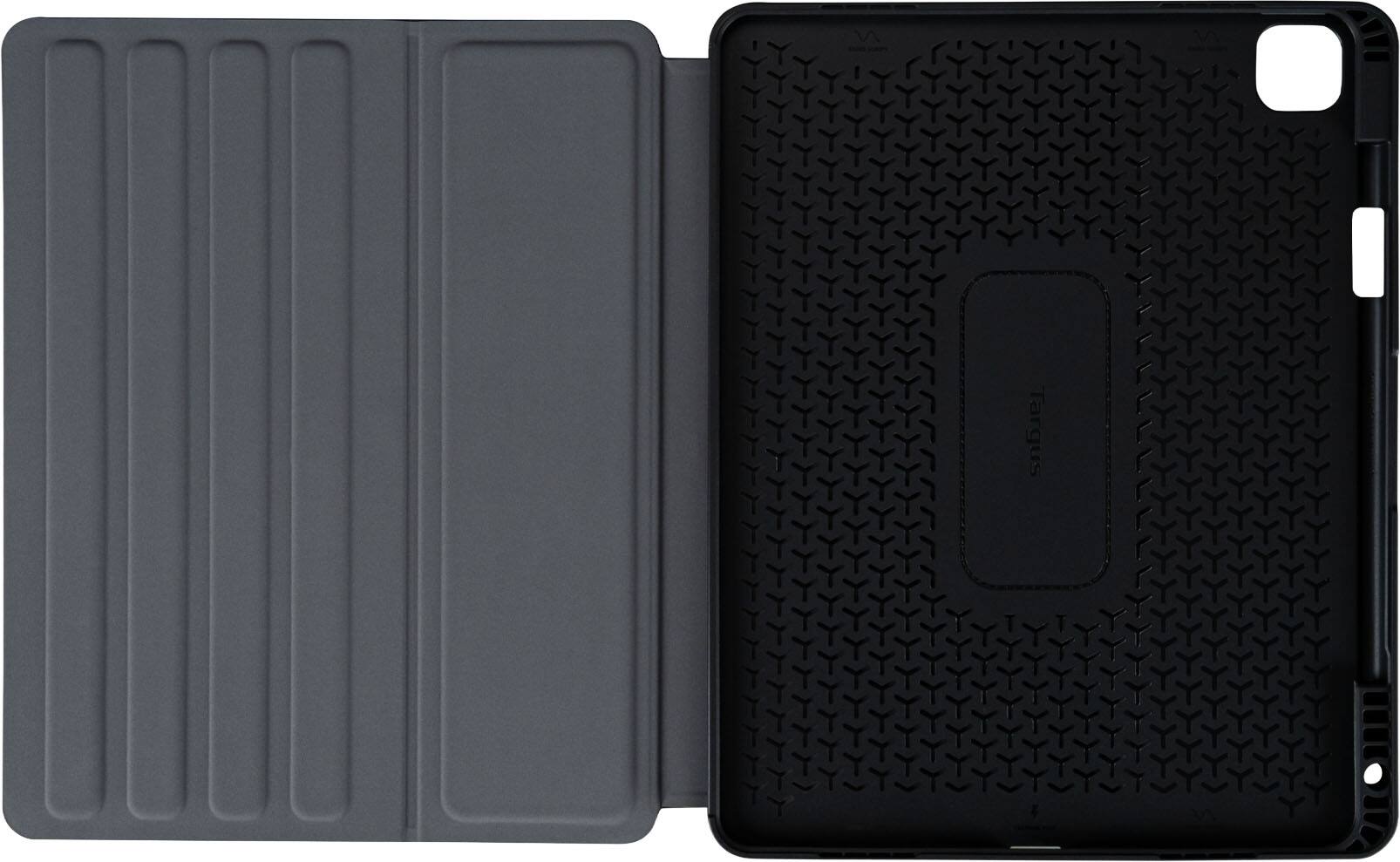 Left. Targus - Click-In Rotating Case Hook & Loop Closure for iPad Air 13"(M4,M3,M2) and iPad Pro 12.9"(6th, 5th, 4th, 3rd gen.) - Black.