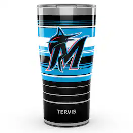 Tervis - Miami Marlins 20oz. Hype Stripe Stainless Steel Tumbler - Multicolor