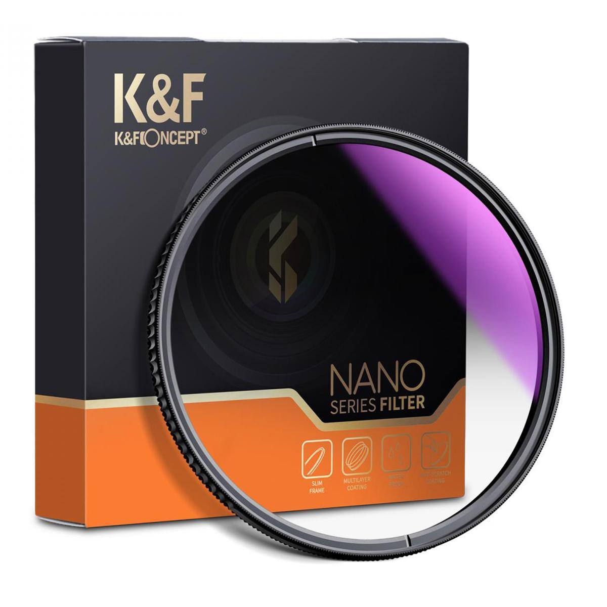 K&F  
K&F CONCEPT  
NANO SERIES FILTER  
SLIM FRAME  
MULTILAYER COATING