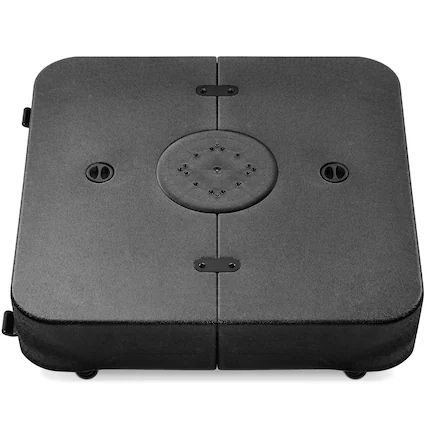 Front. Best Choice Products - Best Choice Products Heavy-Duty Outdoor Cantilever Base Stand w/ Wheels, Locks, Fillable 330lb Capacity - Black - Black.