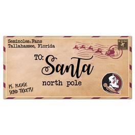 Fan Creations - Florida State Seminoles 6'' x 12'' Letter to Santa Sign - Multicolor