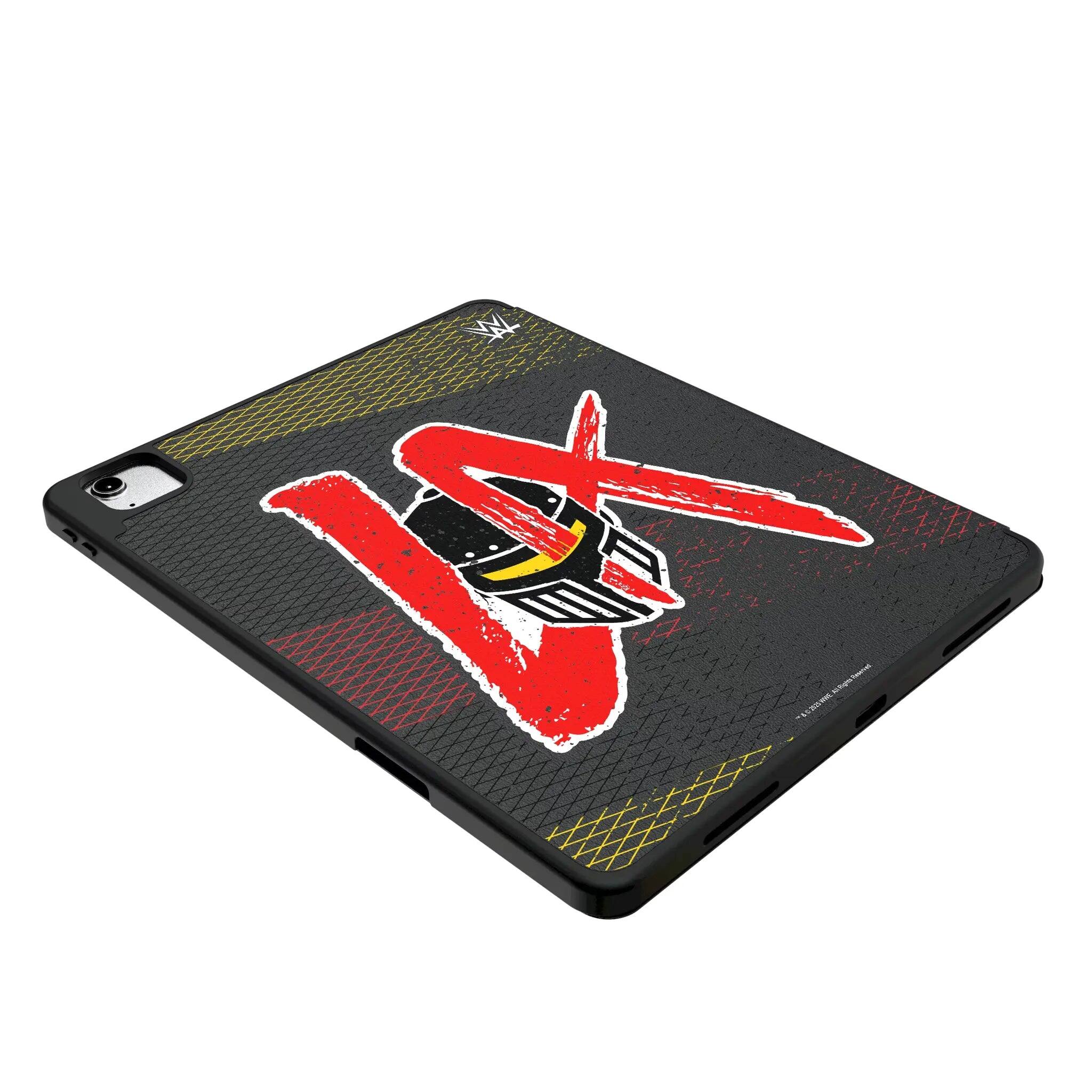 Left. Keyscaper - WWE Steel Tablet Case for Apple iPad - Apple iPad (9/8/7th Gen)/Pro 10.5/Air (3rd Gen) - LA Knight.