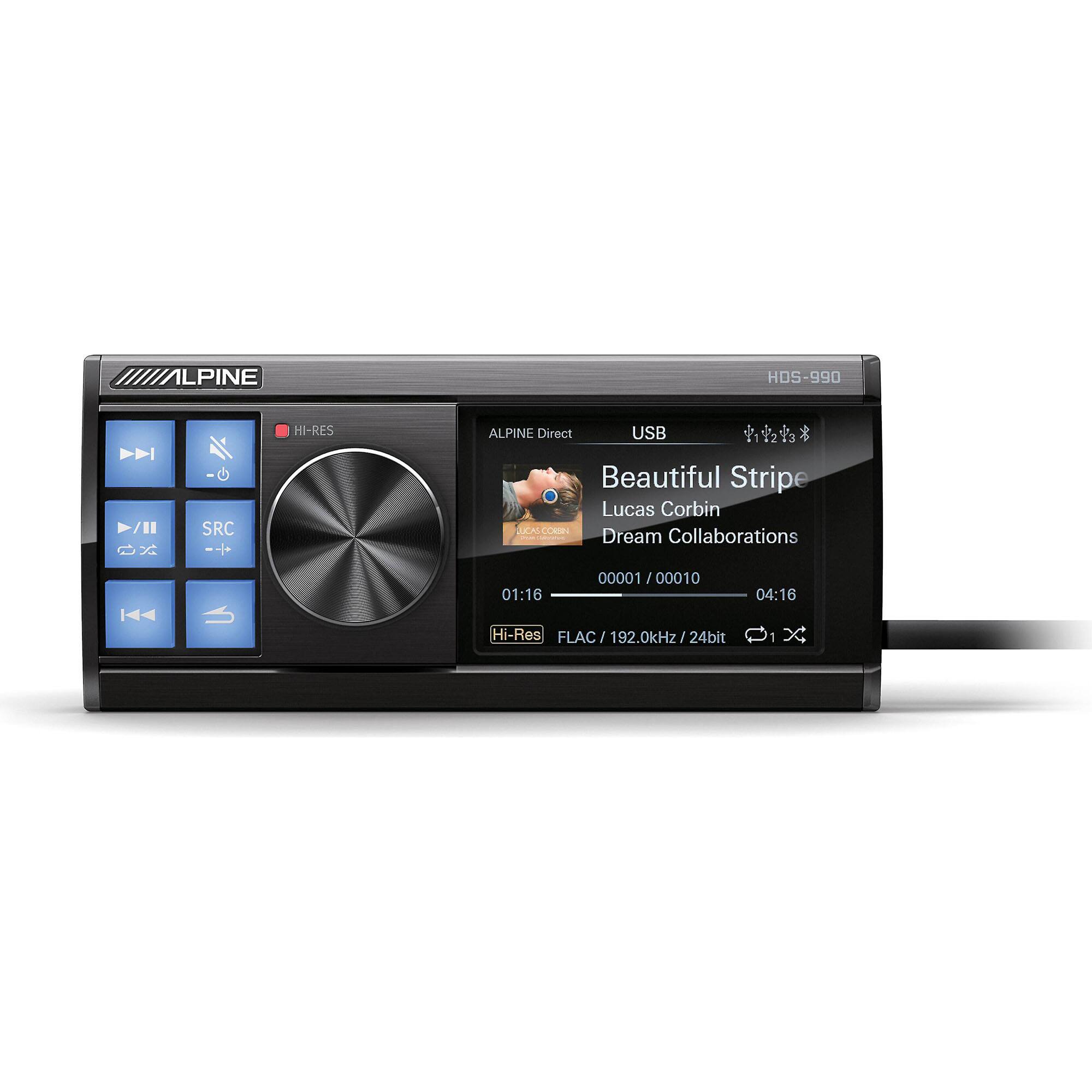 1LPINE HDS-990 D I /II SRC --|- HI-RES ALPINE Direct USB Beautiful Stripe Lucas Corbin JUCALCOMIN Dream Collaborations 01:16 00001 / 00010 04:16 Hi-Res FLAC 192.0kHz / 24bit 1 X