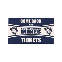 Evergreen Enterprises - South Dakota School of Mines and Technology Hardrockers 16" x 28" Come Back with Tickets Indoor/Outdoor Mat - Multicolor