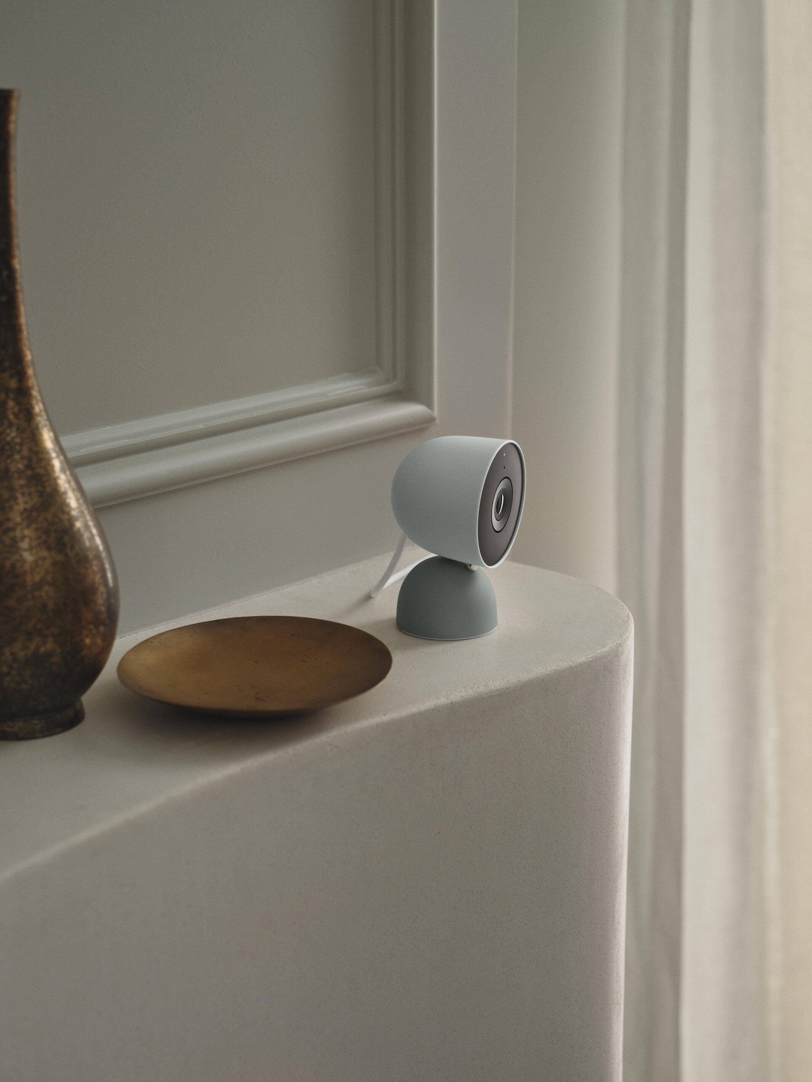 Alt View 20. Google - Nest Cam Indoor (wired, 3rd gen) - Latest Model - 2K Video and Gemini - Hazel.