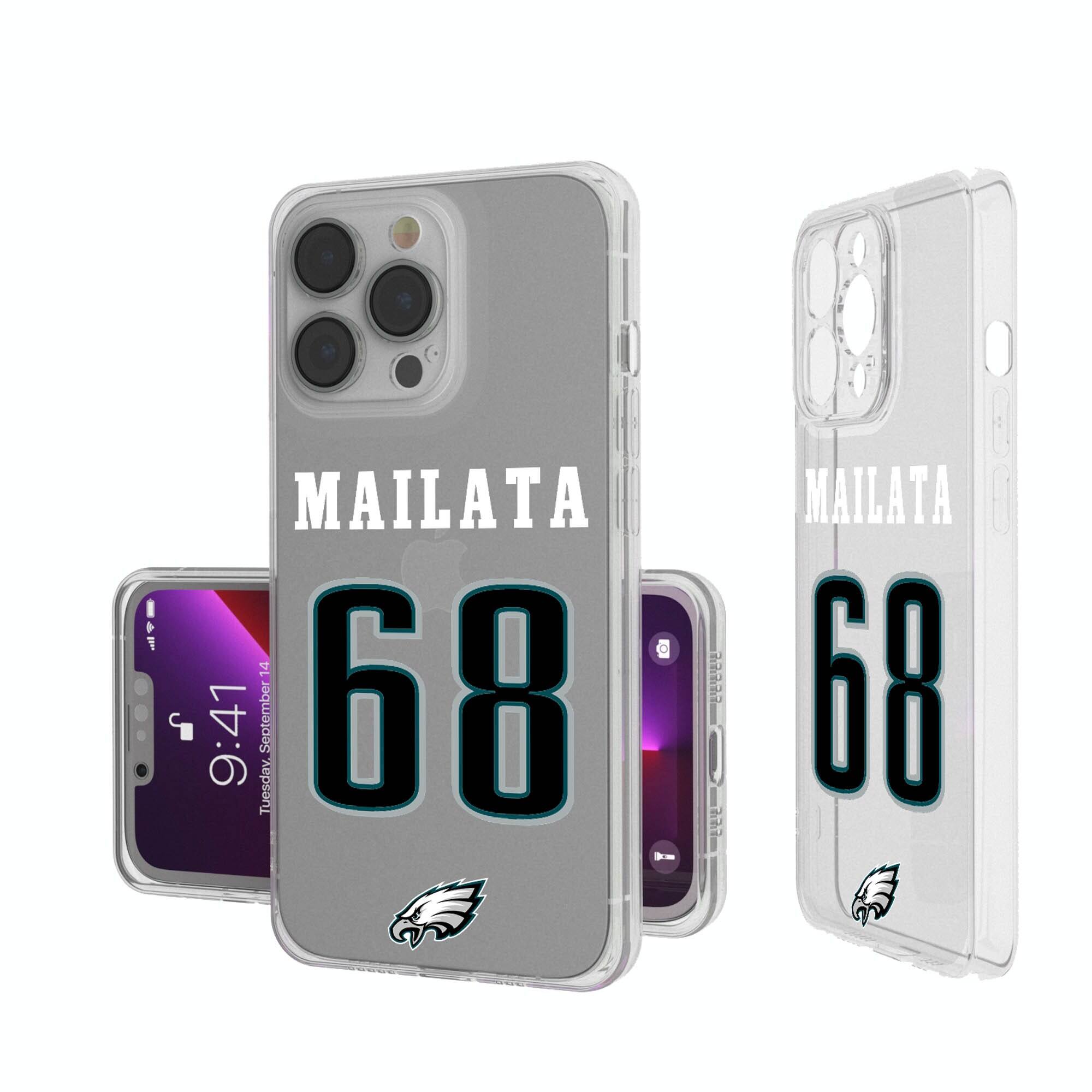 Jordan Mailata Philadelphia Eagles iPhone Clear Case - 13 mini