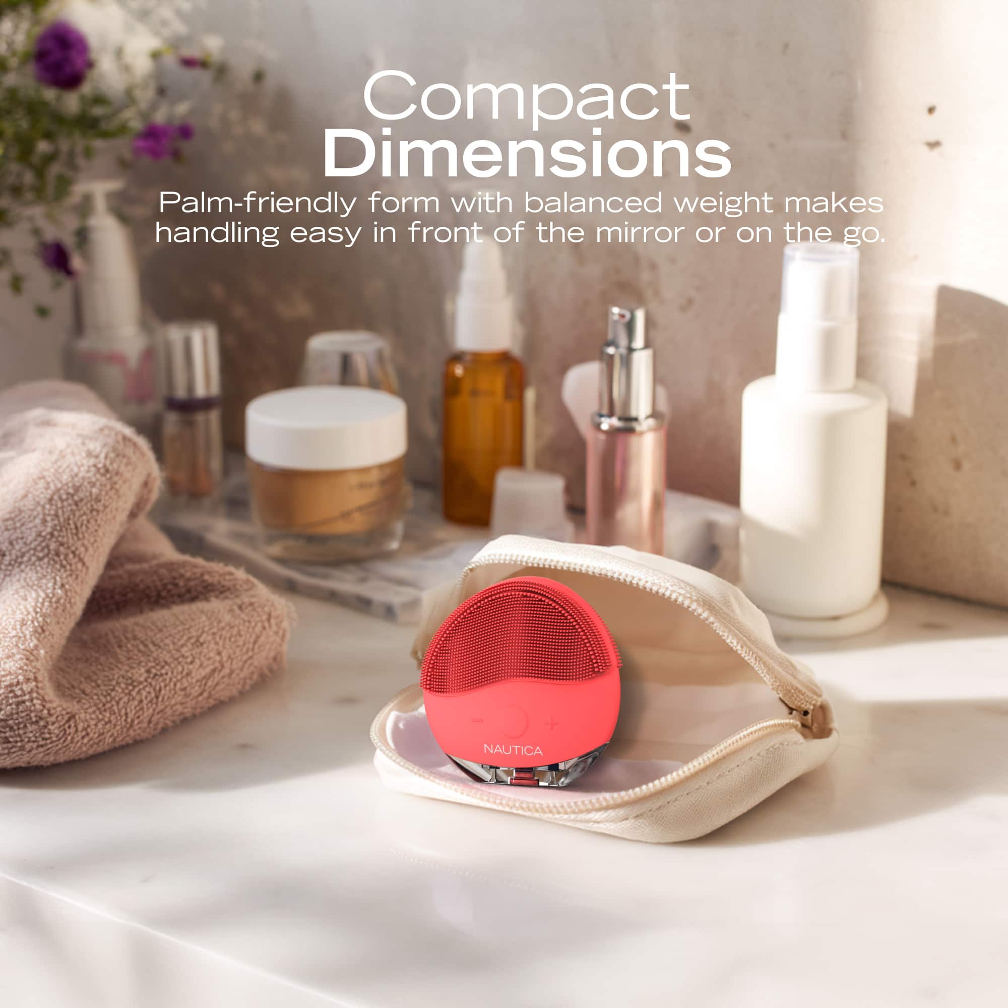 Nautica Sonic PC110 Facial Cleansing Brush Made with Soft Silicone