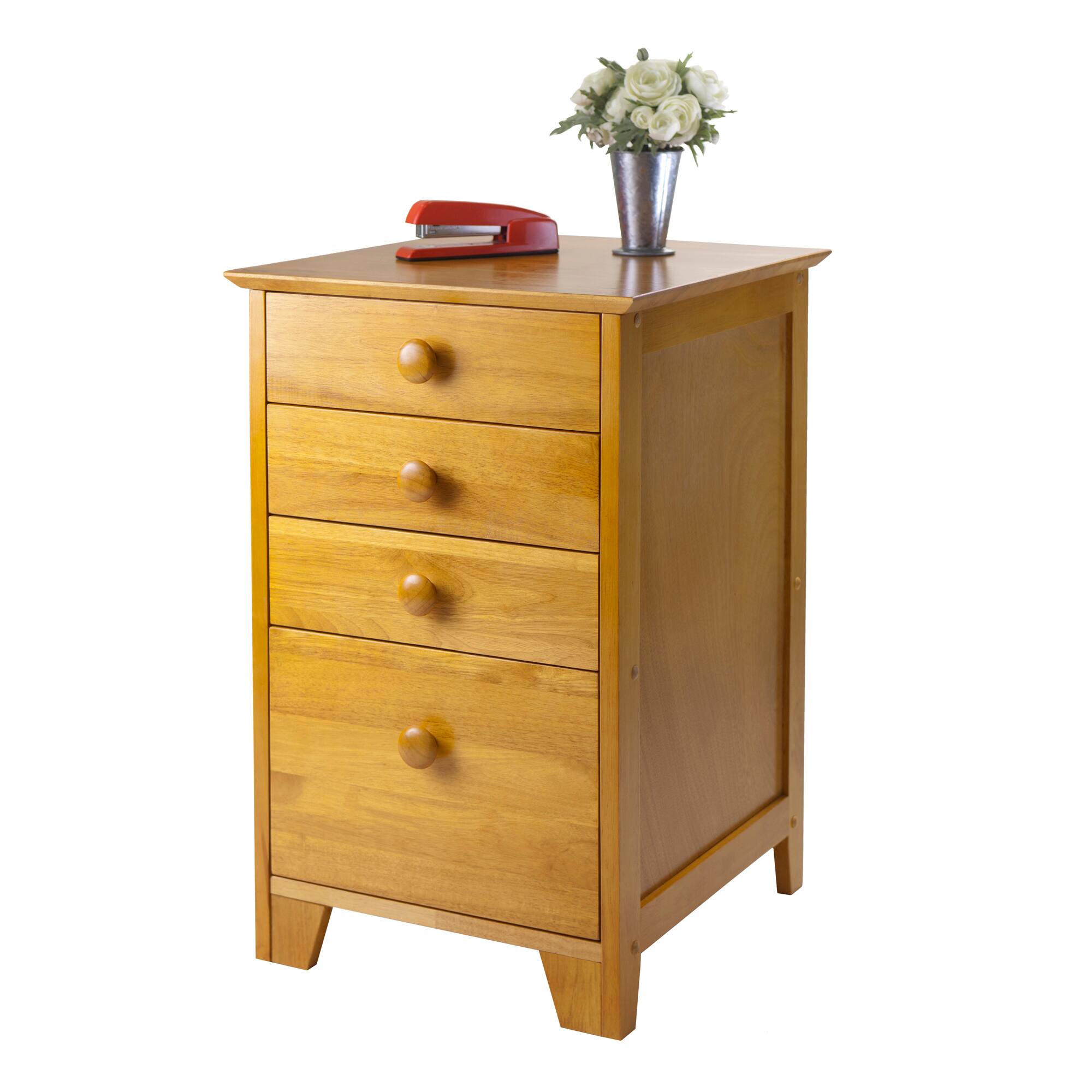 Alt View 5. Winsome Wood - Studio Home Office File Cabinet - Honey.