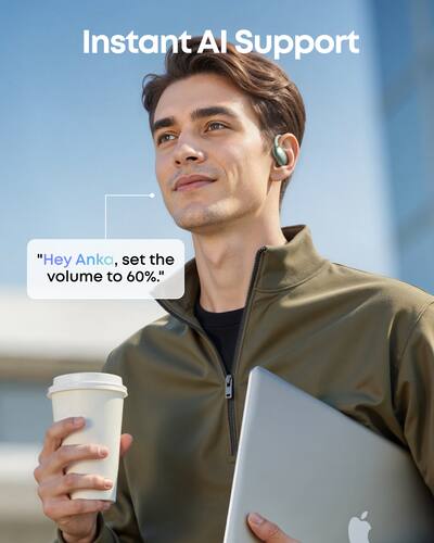Soundcore by Anker AeroFit 2 A.I. Assistant Open Ear Bluetooth Soundcore by Anker AeroFit 2 A.I. Assistant Open Ear Bluetooth