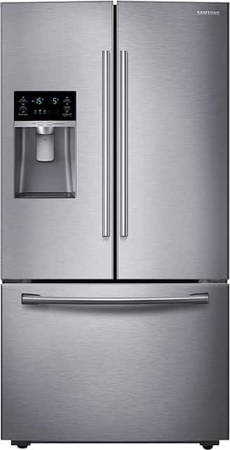 Samsung 28 1 Cu Ft French Door Refrigerator With Thru The Door Ice And Water Stainless Steel Rf28hfedbsr Best Buy