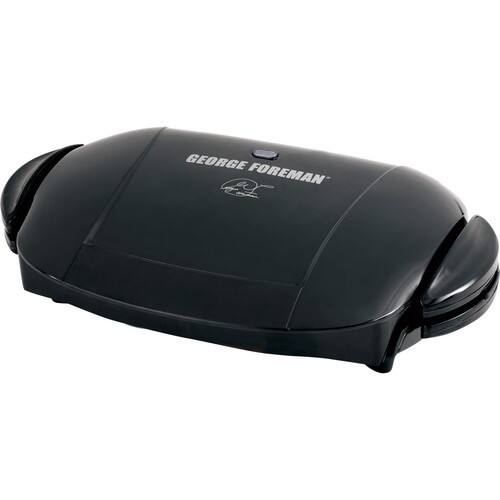 Front Standard. George Foreman - IndoorElectric Grill - Black.
