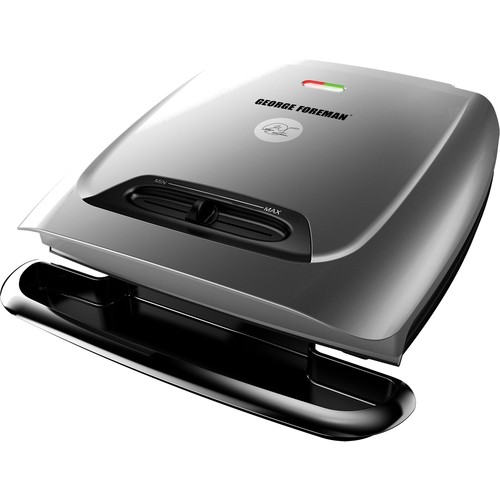  George Foreman - Classic Electric Grill121 Sq. inch. Cooking Surface - Silver