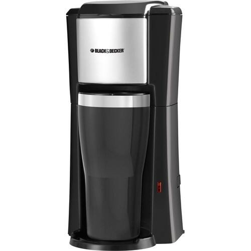 Front Standard. Black & Decker - Single Serve Coffee Maker - Silver.