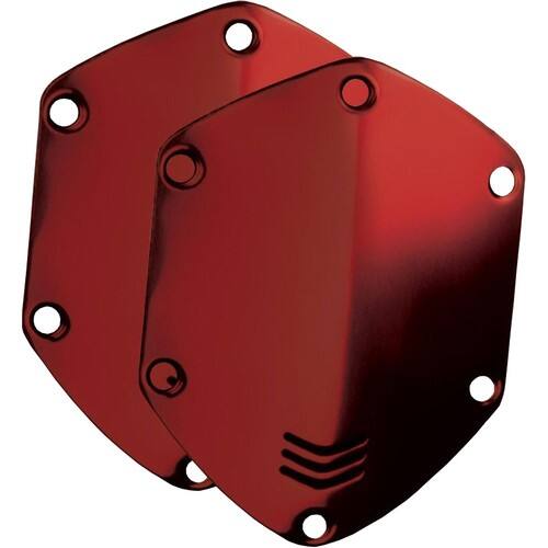 Front Standard. V-MODA - Crossfade On-Ear Headphone Metal Shield Kit - Red - Red.