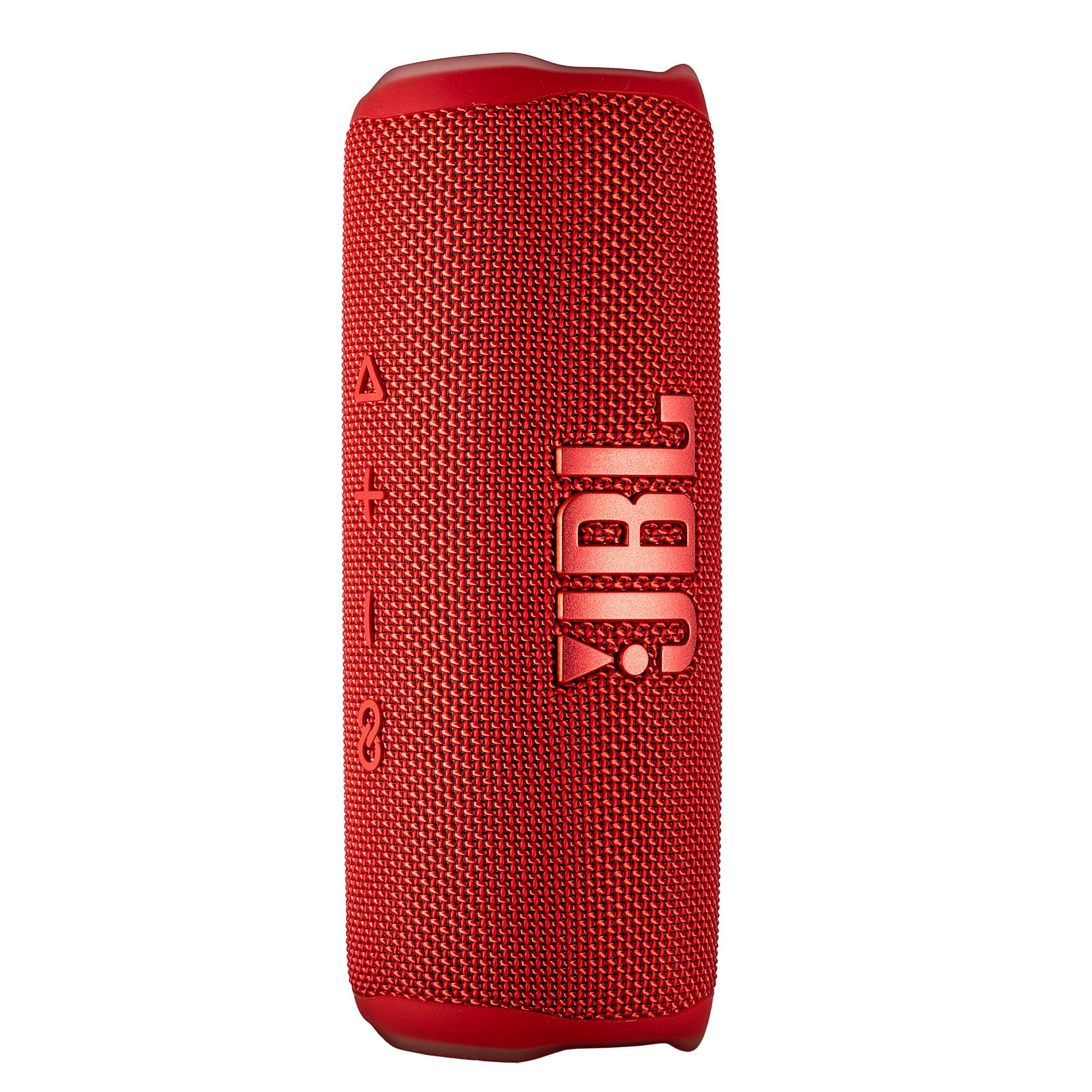Alt View 1. JBL - JBL Flip 6 Portable Bluetooth Speaker, deep bass, IPX7 waterproof, for home with Travel Case - Red.