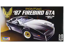 Level 5 Model Kit 1987 Pontiac Firebird GTA 1/16 Scale Model by Revell - Black
