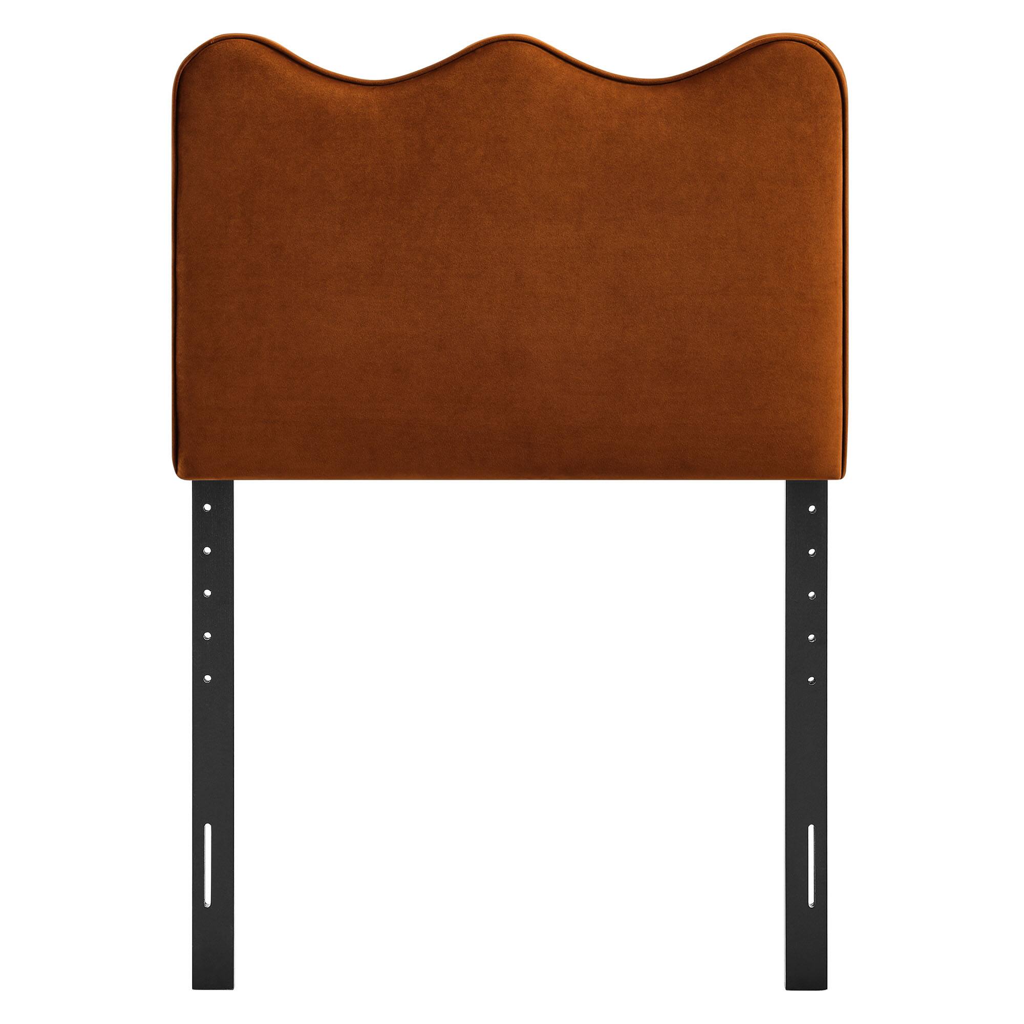 Alt View 2. Modway - Athena Upholstered Headboard by Modway - Rust.