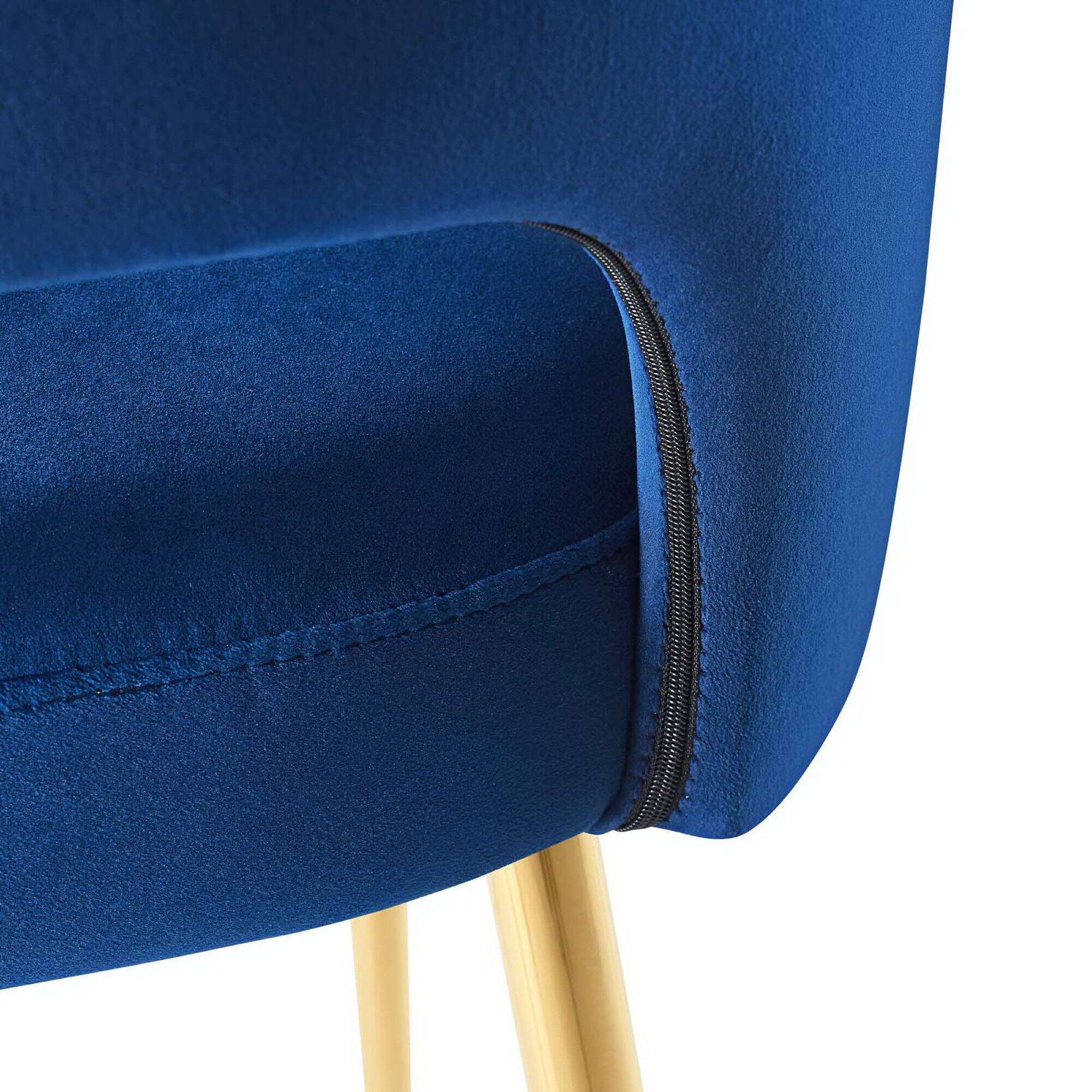 Alt View 6. Modway - Rouse Dining Room Side Chair by Modway - Navy.